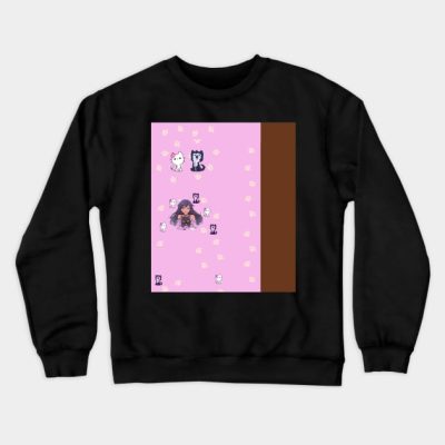 Cute Aphmau Cat Aphmau Cat Pink And Purple Bag Crewneck Sweatshirt Official Aphmau Merch