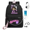 Aphmau anime female student school bag women s laptop backpack Usb school backpack 2 - Aphmau Store