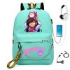 Aphmau anime female student school bag women s laptop backpack Usb school backpack 4 - Aphmau Store