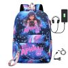 Men s laptop USB bag canvas shoulder bag boys and girls backpack with pencil case Aphmau 4 - Aphmau Store