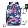 Men s laptop USB bag canvas shoulder bag boys and girls backpack with pencil case Aphmau 5 - Aphmau Store