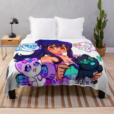 Aphmau Meow Plushies Anime Cats Throw Blanket Official Aphmau Merch