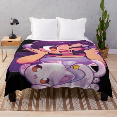 Aphmau With Cat Throw Blanket Official Aphmau Merch