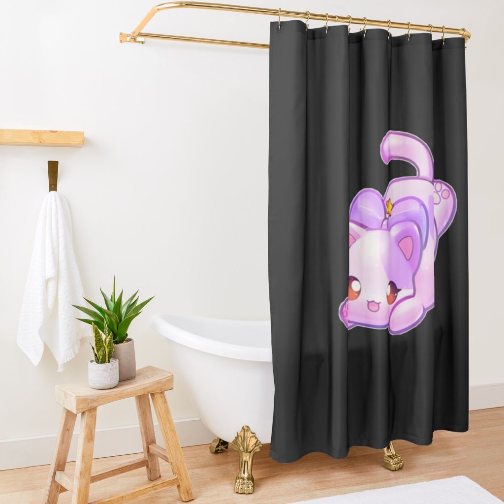 Aphmau And Cat Shower Curtain Official Aphmau Merch