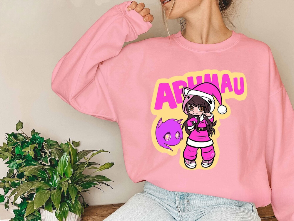 Aphmau Pink Logo Sweatshirt - Aphmau Store